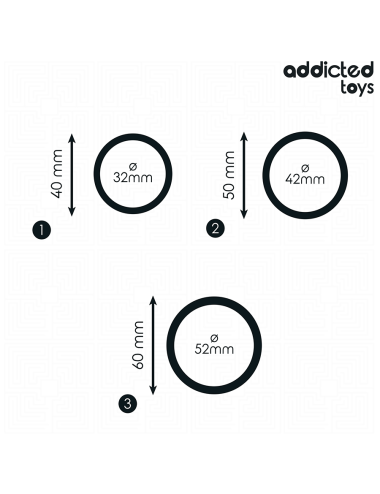 ADDICTED TOYS - SET DI ANELLI IN SILICONE MODELLO 2