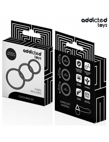 ADDICTED TOYS - SET DI ANELLI IN SILICONE MODELLO 2