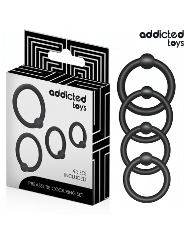 ADDICTED TOYS - SET DI ANELLI IN SILICONE A PRESSIONE