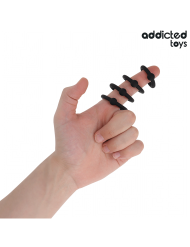 ADDICTED TOYS - SET DI ANELLI IN SILICONE A PRESSIONE