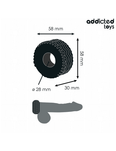 ADDICTED TOYS - ANELLO PER IL PENE EXTRA SPESSO