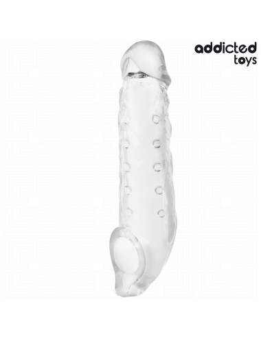 ADDICTED TOYS - GUAINA PER PENE TRASPARENTE TAGLIA M 27 CM