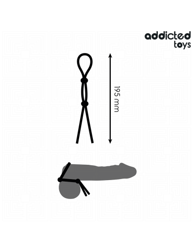 ADDICTED TOYS - CORDA IN SILICONE PER IL PENE A DOPPIO ANELLO