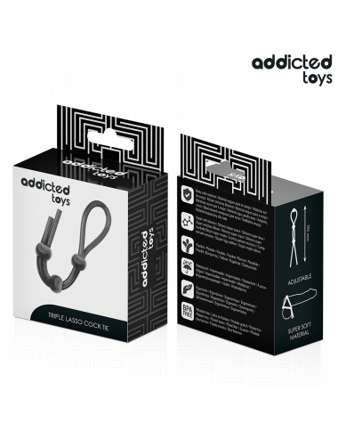 ADDICTED TOYS - CORDA IN SILICONE PER IL PENE A TRIPLO ANELLO