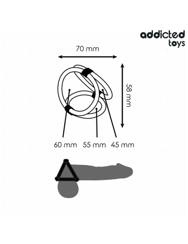 ADDICTED TOYS - ANELLO PER PENE TRIPLO