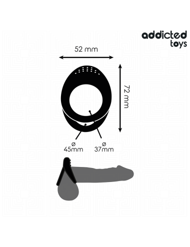 ADDICTED TOYS - ANELLO PER PENE A DOPPIA TEXTURE