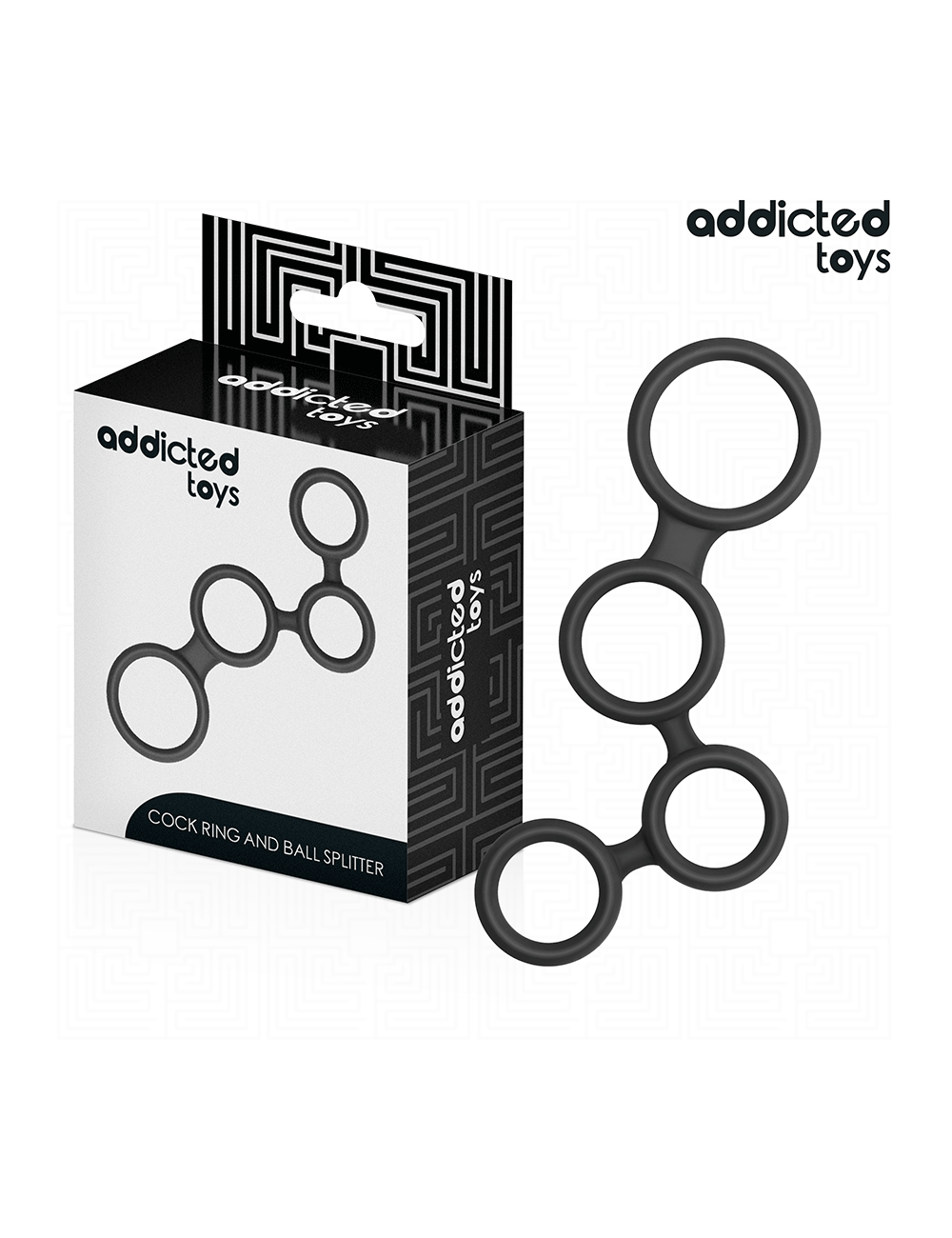 ADDICTED TOYS - ANELLO PER PENE CON DIVISORI PER TESTICOLI ADDICTED TOYS - ANELLO PER PENE CON DIVISORI PER TESTICOLI