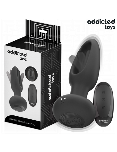 ADDICTED TOYS - PLUG ANALE CON LINGUA VIBRANTE E TELECOMANDO
