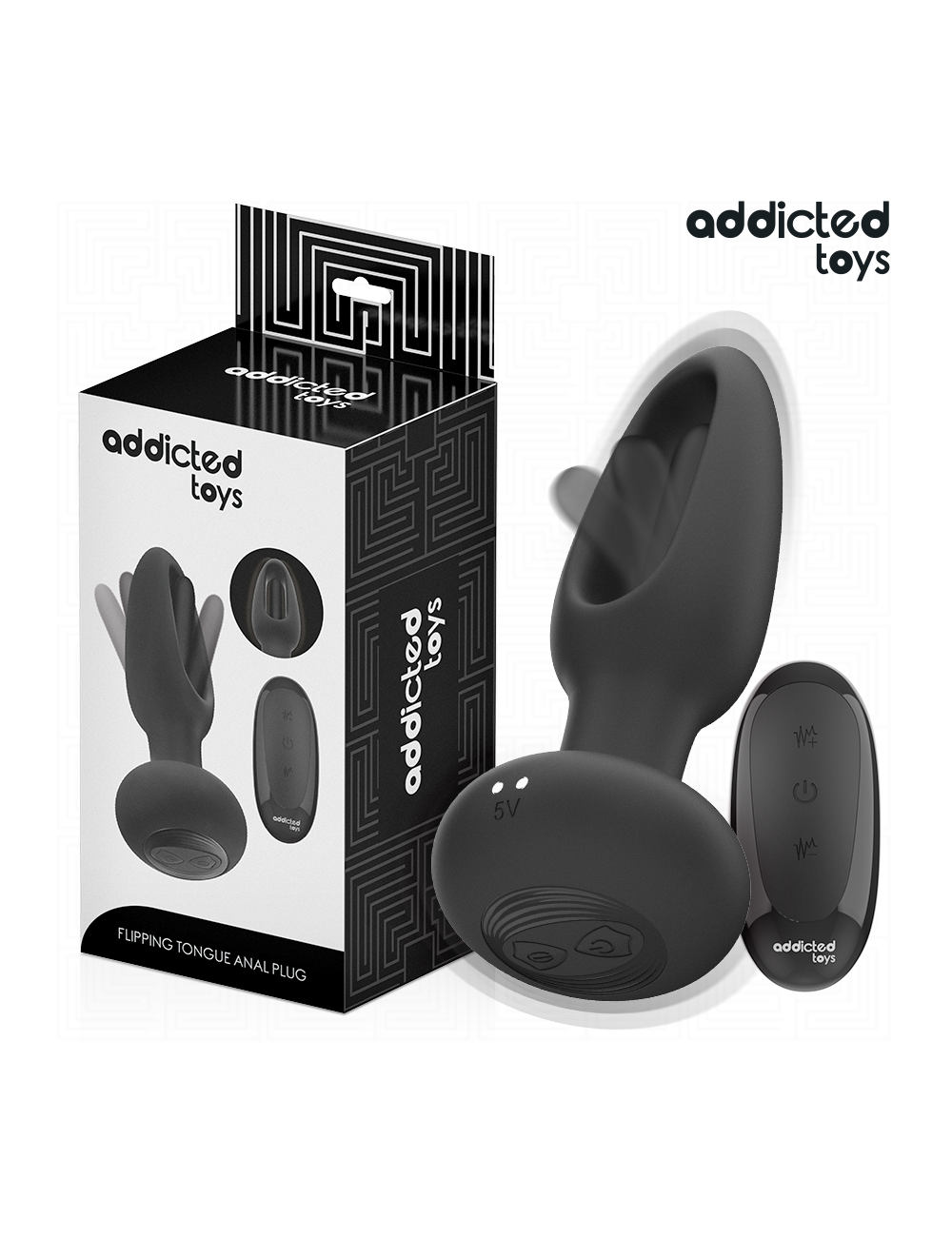ADDICTED TOYS - PLUG ANALE CON LINGUA VIBRANTE E TELECOMANDO