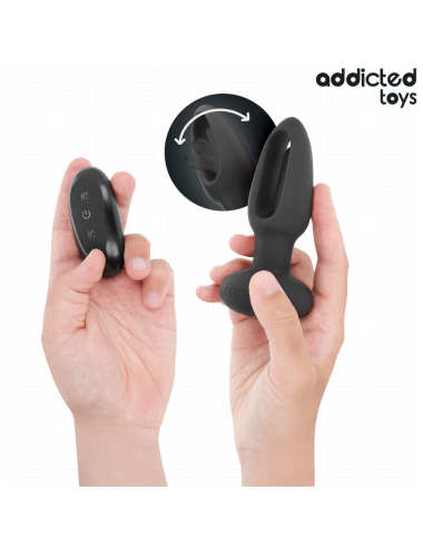 ADDICTED TOYS - PLUG ANALE CON LINGUA VIBRANTE E TELECOMANDO