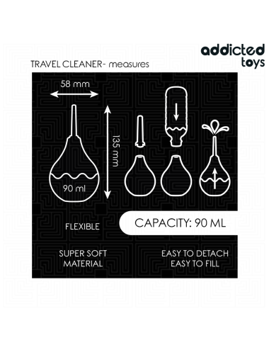 ADDICTED TOYS - DETERGENTE ANALE DA VIAGGIO TAGLIA S 90 ML