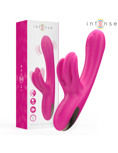 INTENSE - VIBRATORE MULTIFUNZIONE CONIGLIO BRITNEY 23 CM ROSA