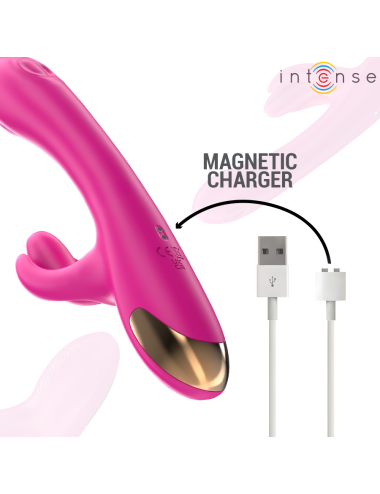 INTENSE - VIBRATORE MULTIFUNZIONE CONIGLIO BRITNEY 23 CM ROSA