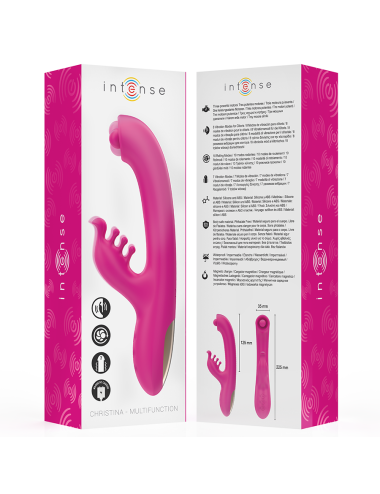 INTENSE - CHRISTINA VIBRATORE MULTIFUNZIONE RABBIT 22,5 CM ROSA