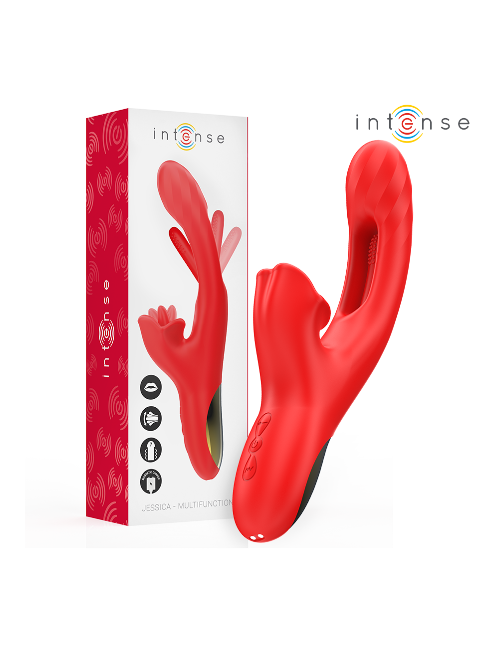 INTENSE - JESSICA VIBRATORE MULTIFUNZIONE STIMOLAZIONE CLITORIDE 24 INTENSE - JESSICA VIBRATORE MULTIFUNZIONE STIMOLAZIONE CLITORIDE 24