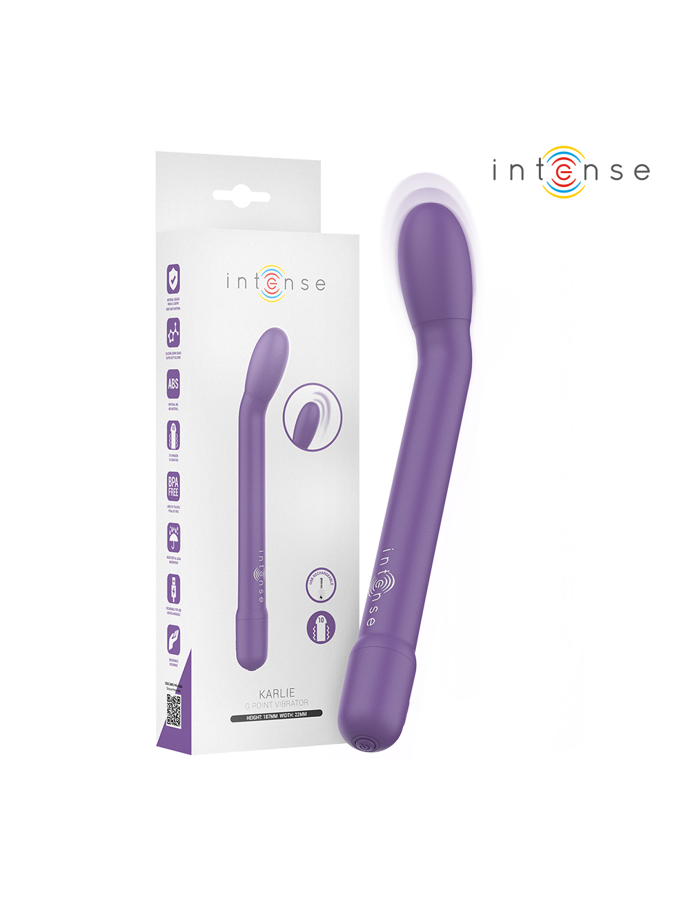 INTENSE - STIMOLATORE PUNTO G VIOLA INTENSE - STIMOLATORE PUNTO G VIOLA
