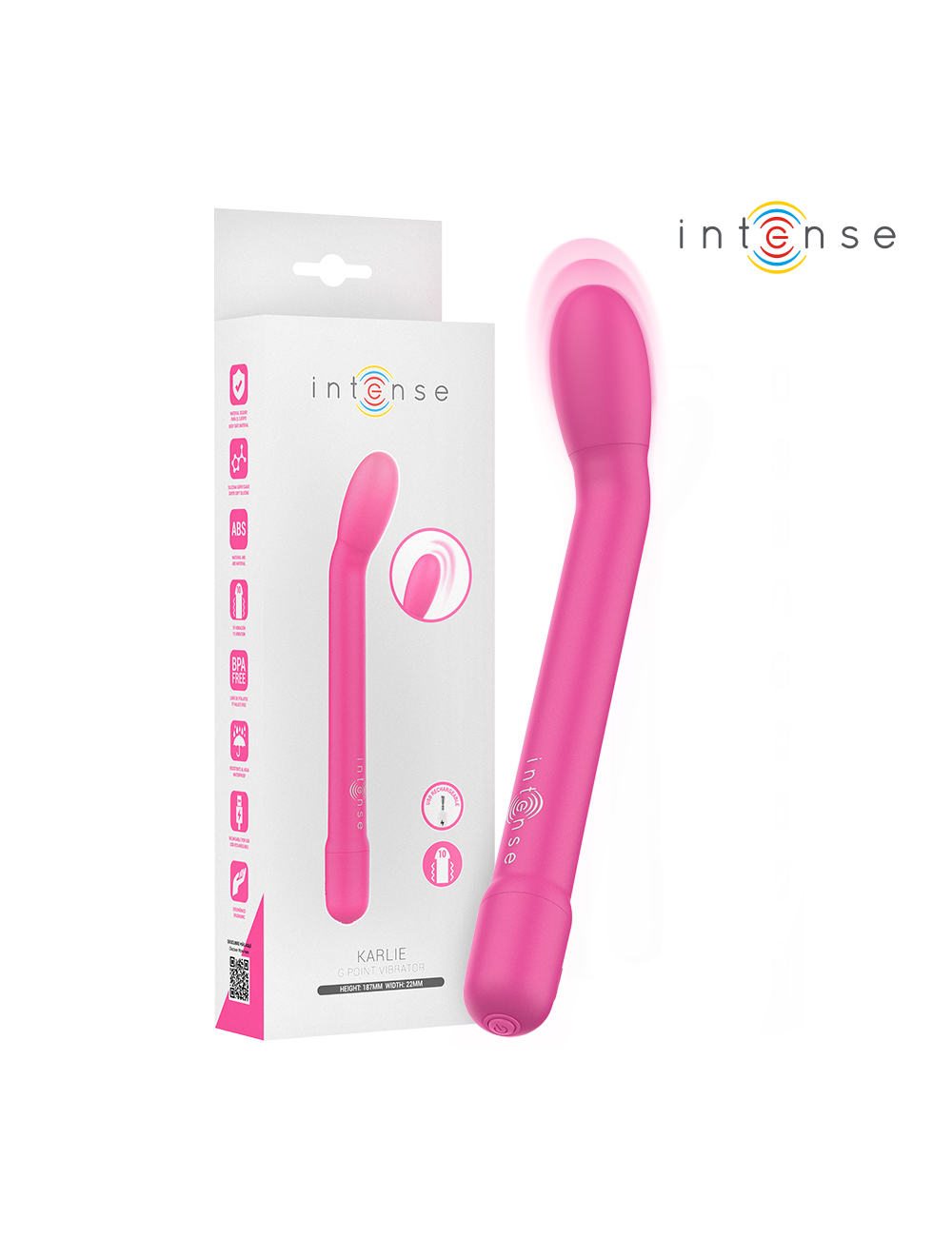 INTENSE - STIMOLATORE PUNTO G ROSA INTENSE - STIMOLATORE PUNTO G ROSA