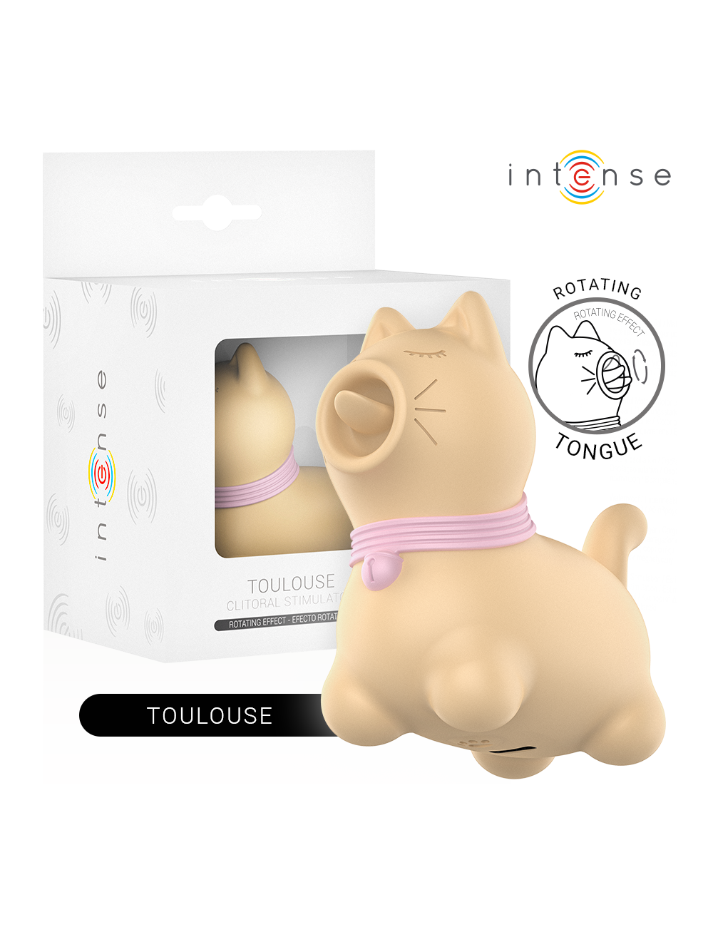 INTENSE - STIMOLATORE CLITORIDEO PER CUCCIOLI GIALLO