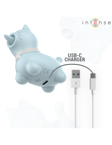 INTENSE - STIMOLATORE CLITORIDEO PER CUCCIOLI BLU