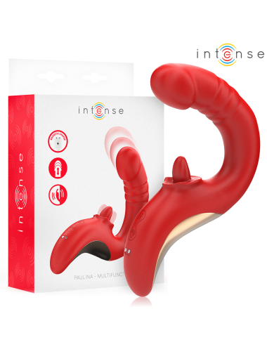 INTENSE - PAULINA VIBRATORE E STIMOLATORE A FORMA DI U ROSSO