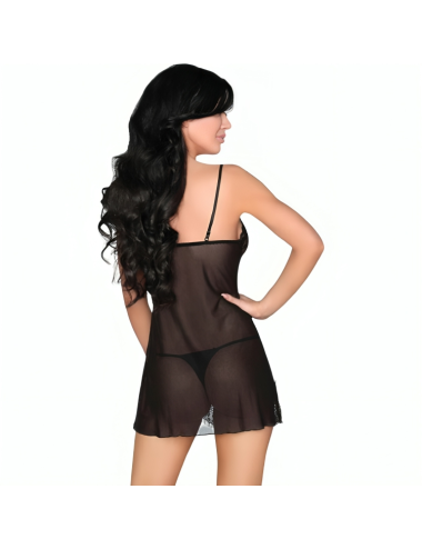 LIVCO CORSETTI FASHION - LUISE 1710 BABYDOLL + PERIZOMA NERO S