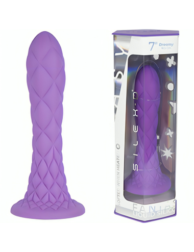 SILEXD - DILDO DA SOGNO FANTASY SILICONE LIQUIDO TERMOREATTIVO VIOLA 18