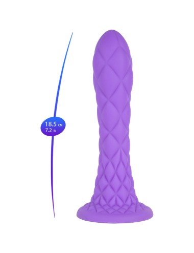 SILEXD - DILDO DA SOGNO FANTASY SILICONE LIQUIDO TERMOREATTIVO VIOLA 18,5 CM