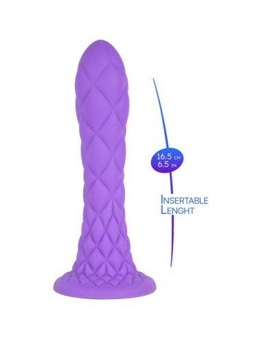 SILEXD - DILDO DA SOGNO FANTASY SILICONE LIQUIDO TERMOREATTIVO VIOLA 18,5 CM