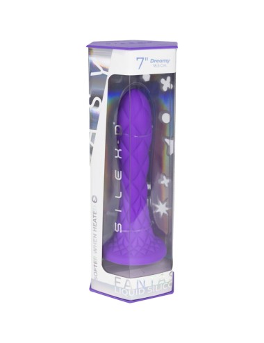 SILEXD - DILDO DA SOGNO FANTASY SILICONE LIQUIDO TERMOREATTIVO VIOLA 18,5 CM