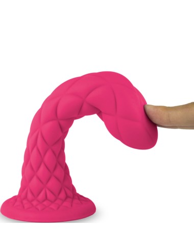 SILEXD - DILDO DA SOGNO FANTASY SILICONE LIQUIDO TERMOREATTIVO FUCSIA 18,5 CM
