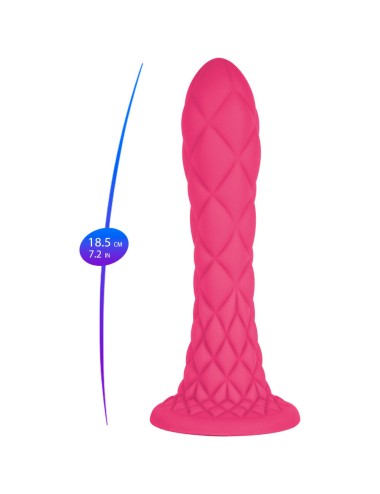 SILEXD - DILDO DA SOGNO FANTASY SILICONE LIQUIDO TERMOREATTIVO FUCSIA 18,5 CM