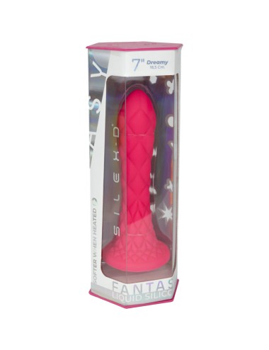 SILEXD - DILDO DA SOGNO FANTASY SILICONE LIQUIDO TERMOREATTIVO FUCSIA 18,5 CM