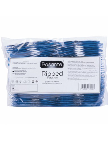 PASANTE - PRESERVATIVI RIBBED PASSION BUSTA 144 UNITÀ