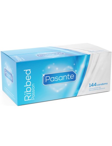 PASANTE - PRESERVATIVI RIBBED PASSION SCATOLA 144 UNITÀ