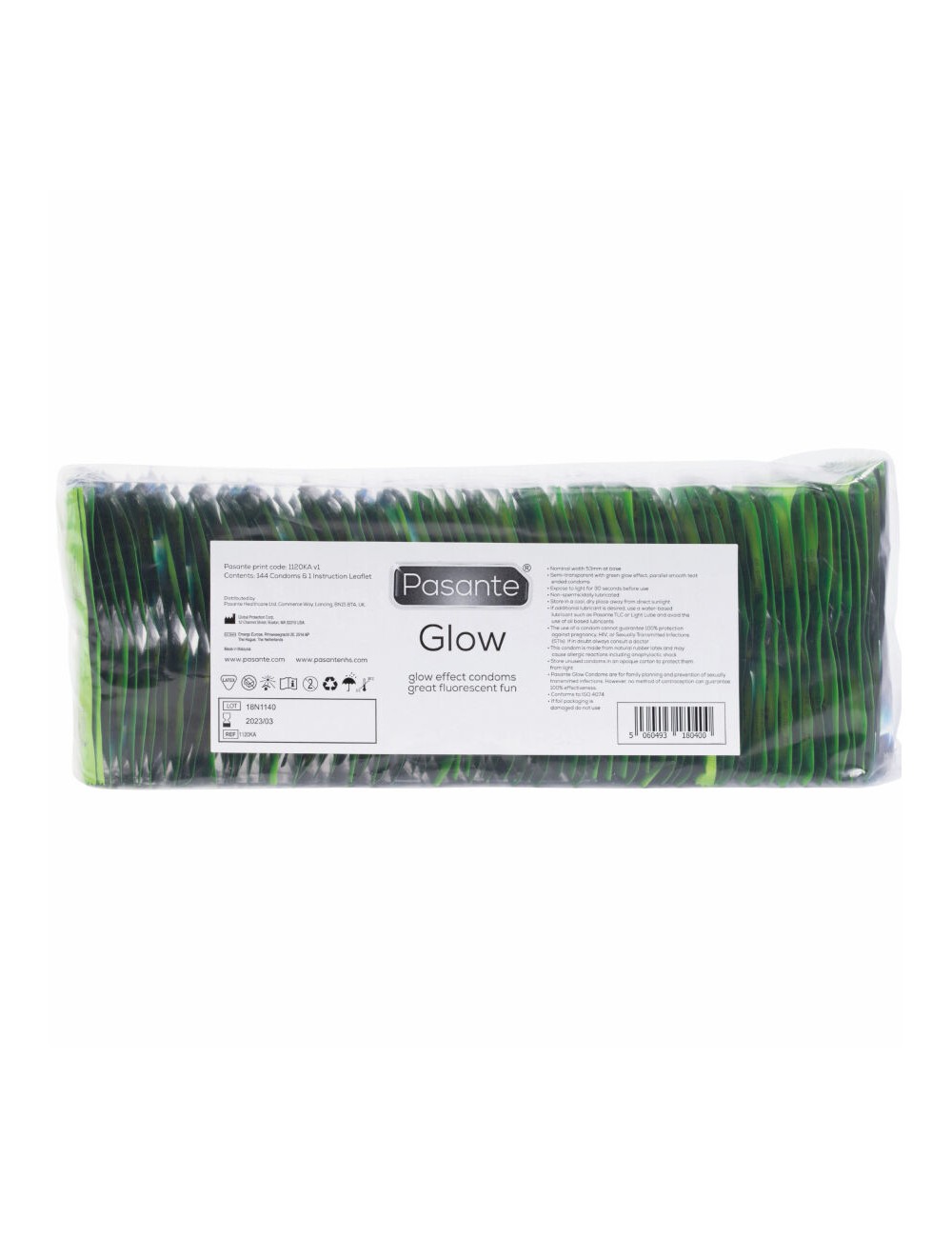 PASANTE - BUSTA DI PRESERVATIVI GLOW 144 UNITÀ PASANTE - BUSTA DI PRESERVATIVI GLOW 144 UNITÀ