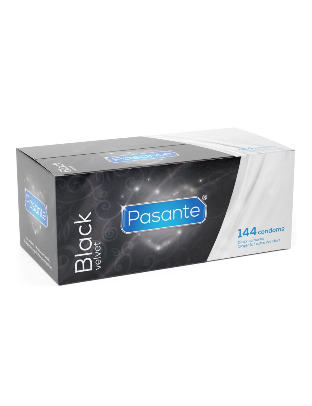 PASANTE - PRESERVATIVI IN VELLUTO NERO SCATOLA DA 144 UNITÀ PASANTE - PRESERVATIVI IN VELLUTO NERO SCATOLA DA 144 UNITÀ