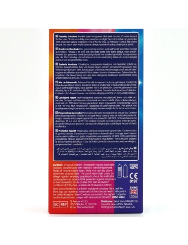 SKINS - CONFEZIONE ASSORTITA DI PREMIUM CONSERVANTI 16 PEZZI