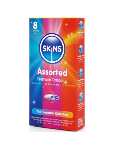 SKINS - CONFEZIONE ASSORTITA DI 8 PRESERVATIVI PREMIUM