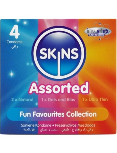 SKINS - CONFEZIONE DA 4 PRESERVATIVI ASSORTITI PREMIUM