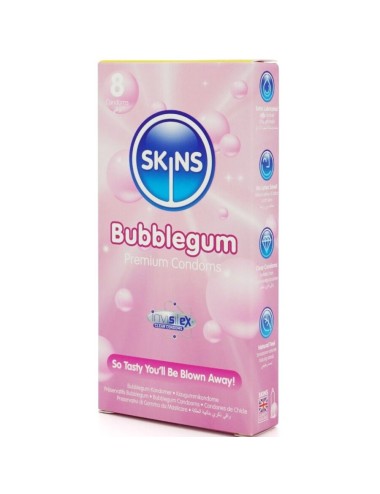 SKINS - BUBBLEGUM PREMIUM CONDOM CONFEZIONE DA 8