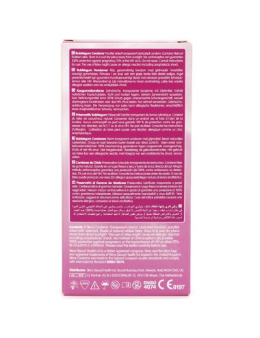 SKINS - BUBBLEGUM PREMIUM CONDOM CONFEZIONE DA 8