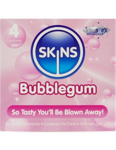 SKINS - BUBBLEGUM PREMIUM CONDOM CONFEZIONE DA 4