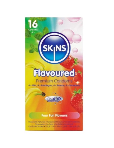 SKINS - PRESERVATIVI MULTIGUSTO PREMIUM CONFEZIONE DA 16