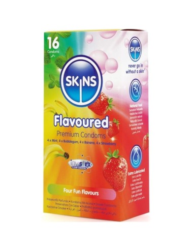 SKINS - PRESERVATIVI MULTIGUSTO PREMIUM CONFEZIONE DA 16