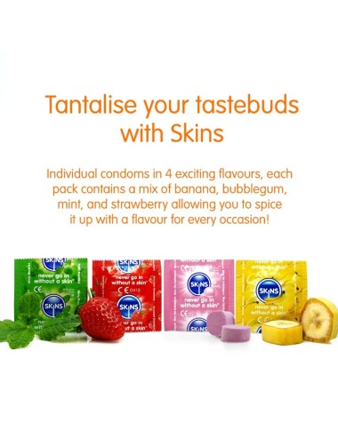 SKINS - PRESERVATIVI MULTIGUSTO PREMIUM CONFEZIONE DA 16