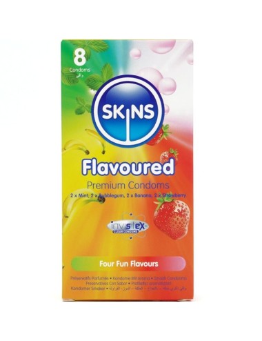 SKINS - PRESERVATIVI MULTIGUSTO PREMIUM CONFEZIONE DA 8