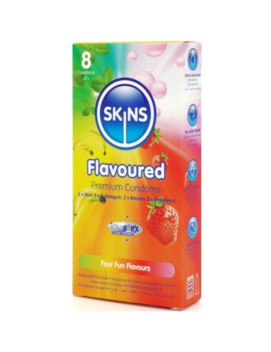 SKINS - PRESERVATIVI MULTIGUSTO PREMIUM CONFEZIONE DA 8