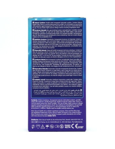 SKINS - PRESERVATIVI NATURALI PREMIUM CONFEZIONE DA 8
