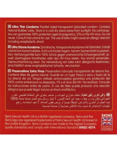 SKINS - PRESERVATIVI ULTRA SOTTILI PREMIUM CONFEZIONE DA 4