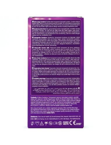 SKINS - PRESERVATIVI EXTRA LARGE PREMIUM CONFEZIONE DA 8